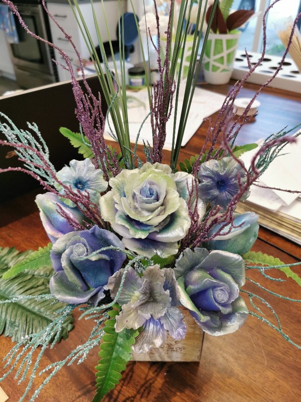 Soap Flower Arrangement